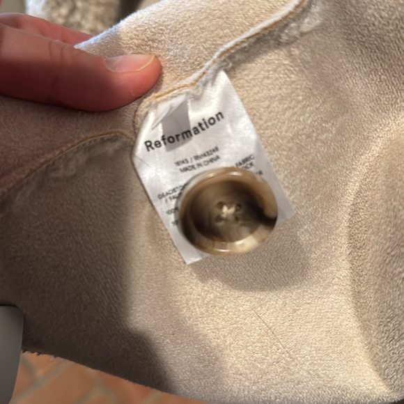 Reformation Teddy coat 2020 beige - Picture 3 of 4